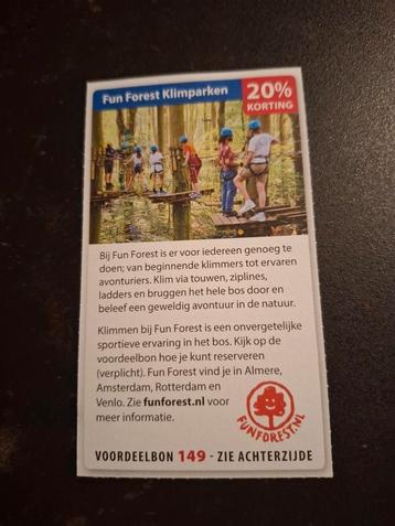 Fun Forest Klimparken 20% korting beschikbaar voor biedingen