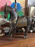 Vintage houten, koper, messing Marwai paard, Huis en Inrichting, Woonaccessoires | Overige, Ophalen of Verzenden, Zo goed als nieuw