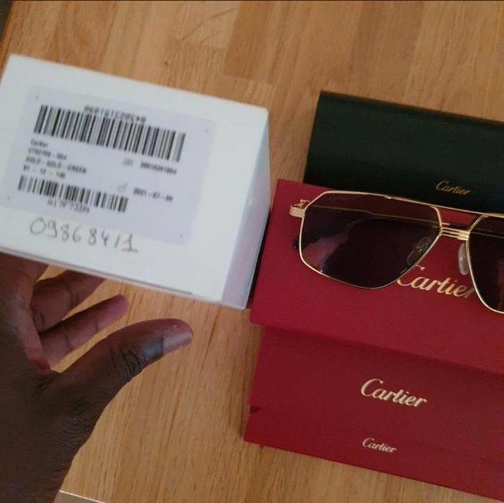 Cartier ct0270s 004 nieuw en 100% origineel dita dior, Sieraden, Tassen en Uiterlijk, Zonnebrillen en Brillen | Heren, Nieuw, Zonnebril