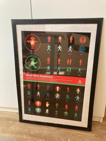poster World Wide Ampelmann (met of zonder wissellijst) beschikbaar voor biedingen