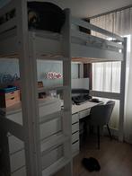 Witte Hoogslaper, Huis en Inrichting, Ophalen, Eenpersoons, 160 tot 180 cm, Zo goed als nieuw