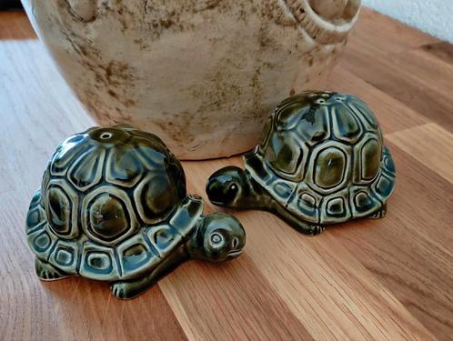 Schildpad peper en zout stel. Jaren 70. Carlton Ware. Groot, Antiek en Kunst, Curiosa en Brocante, Ophalen of Verzenden