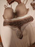 Setje BH 80C + Bijpassende Slip, Verzenden, Beige, Setje