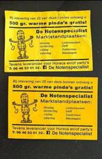 Gratis 2x bonnen voor gratis Pinda’s, Eén persoon, Kortingsbon, Overige typen