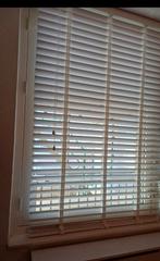 Houten witte jaloezie, Ophalen of Verzenden, Zo goed als nieuw, 100 tot 150 cm, 150 tot 200 cm