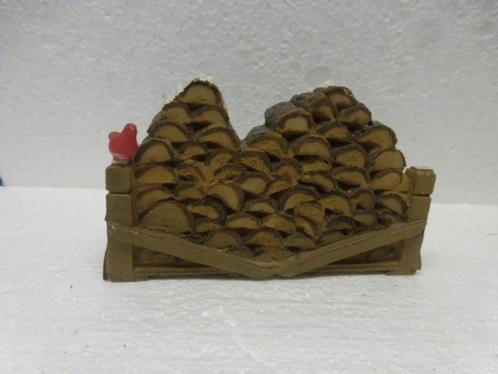 department 56 log pile kerstdorp accessoire scenery kerst, Diversen, Kerst, Zo goed als nieuw, Ophalen of Verzenden