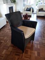 4 Zwarte Lloyd Loom Stoelen - Model 3504, Huis en Inrichting, Ophalen, Gebruikt, Zwart, Riet of Rotan