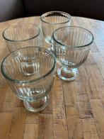 Set van 4 glazen wijnglazen/ dessert glazen, Huis en Inrichting, Keuken | Servies, Ophalen, Kom(men), Effen, Glas