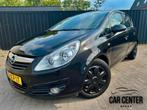 Opel Corsa 1.2 16V 5D 2007 Zwart AIRCO CRUISE APK NAP✅, Voorwielaandrijving, Stof, 4 cilinders, 1229 cc