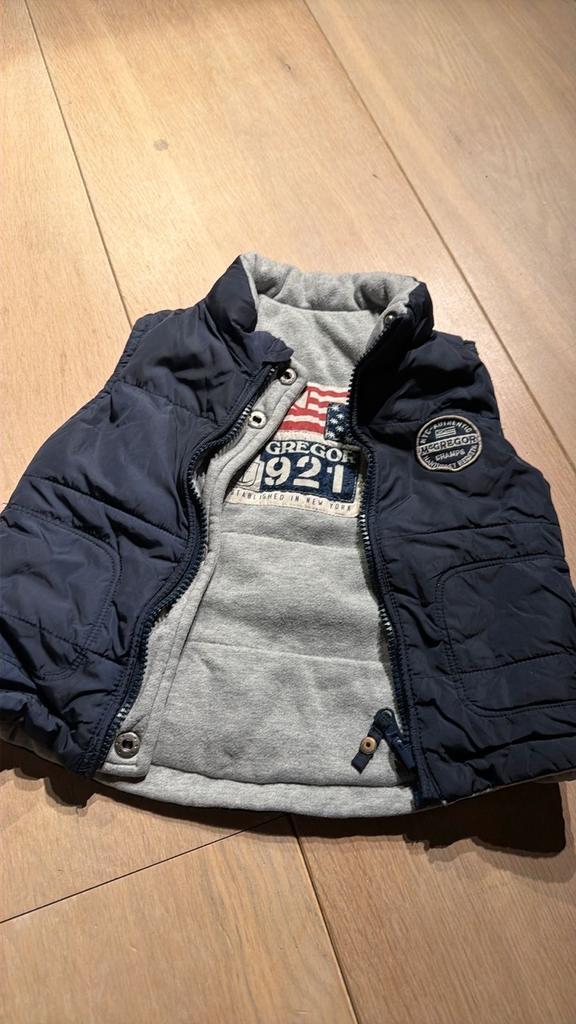 McGregor Reversible Bodywarmer Maat 18M, Kinderen en Baby's, Babykleding | Maat 86, Zo goed als nieuw, Jongetje of Meisje, Jasje
