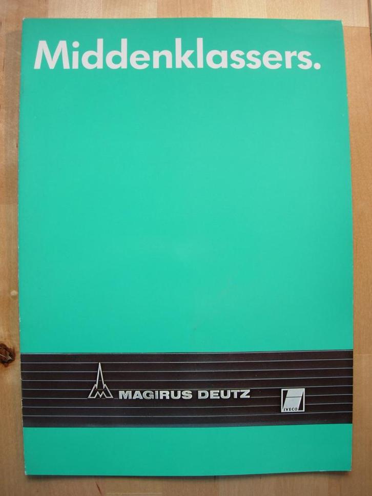 Magirus Deutz Middenklassers Brochure 1979 90 130 160 Iveco, Boeken, Auto's | Folders en Tijdschriften, Zo goed als nieuw, Overige merken