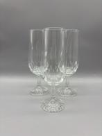 Set geslepen kristallen flûtes 3 stuks, Antiek en Kunst, Antiek | Glas en Kristal, Ophalen of Verzenden