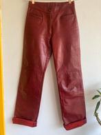 Echt leren broek vintage kleine XS 34, Ophalen of Verzenden, Maat 34 (XS) of kleiner, Lang, Gedragen