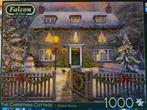 Falcon de Luxe Kersthuisje Puzzel 1000 stukjes, Ophalen of Verzenden, 500 t/m 1500 stukjes, Zo goed als nieuw, Legpuzzel
