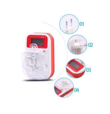 Universal Battery USB Charger with LCD Indicator beschikbaar voor biedingen