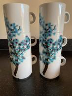 Zes Nova Hotelporselein kopjes, Huis en Inrichting, Keuken | Servies, Gebruikt, Ophalen of Verzenden, Overige stijlen, Kop(pen) en/of Schotel(s)