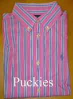 Roze gestreept Ralph Lauren overhemd maat 128/134 (9500), Overhemd of Blouse, Nieuw, Ophalen of Verzenden, Jongen