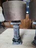 Twee lampen met brynxz kappen, Ophalen of Verzenden, Zo goed als nieuw