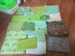 Pakket Groene stoffen klein en groot, Overige kleuren, 120 cm of meer, Ophalen of Verzenden, Katoen