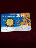 Coincard 2014 Geluksdubbeltje, Ophalen of Verzenden, Koningin Beatrix, Euro's