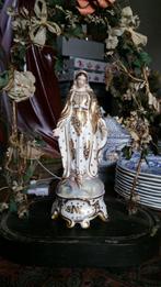 prachtige antieke maria met bloemenhaag, Antiek en Kunst, Antiek | Religie, Ophalen of Verzenden