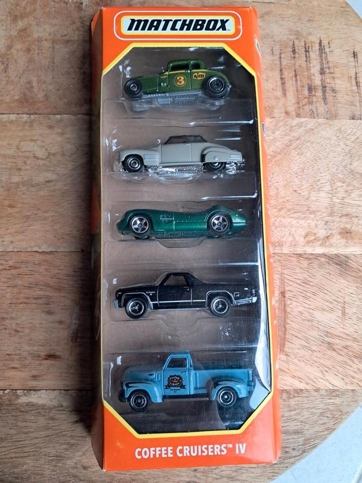 Matchbox Coffee Cruisers IV 5 pack Ford Cadillac Chevrolet, Hobby en Vrije tijd, Modelauto's | Overige schalen, Nieuw, Auto, Ophalen of Verzenden