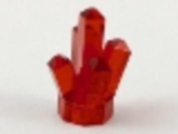 Lego Castle Stenen 5x 1x1 Steen Rock Transparant Rood 52 (NI beschikbaar voor biedingen