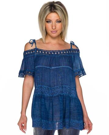 Shirt / blouse, donkerblauw, 1 maat 36/42 (nieuw) beschikbaar voor biedingen