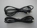 2x 1,5 mtr Coax (verleng) kabel 3C-2V , Doe-het-zelf en Verbouw, Elektra en Kabels, Ophalen of Verzenden, Zo goed als nieuw, Kabel of Snoer