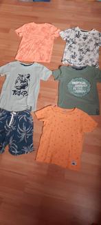 Jongens T Shirts 5 stuks en kortebroek, Ophalen of Verzenden, Gebruikt, Maat 110