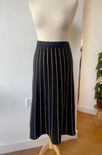 Nieuw King Louie Knit Plume A lijn cashmere rok zwart goud M, Maat 38/40 (M), Verzenden, Zwart, Nieuw