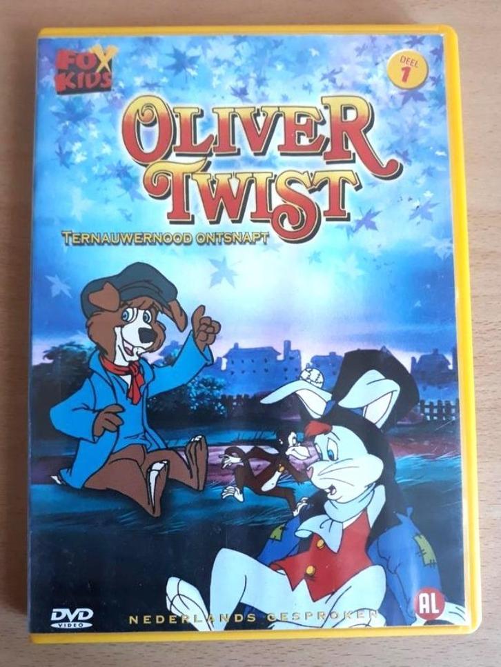 Oliver Twist - Ternauwernood Ontsnapt - Verzendkosten 2,75, Cd's en Dvd's, Dvd's | Tekenfilms en Animatie, Gebruikt, Amerikaans