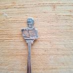 Verzilverd theelepeltje 'leren lezen met de bijbel', Antiek en Kunst, Antiek | Bestek, Ophalen of Verzenden