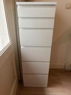 Witte IKEA Malm 6 ladekast, Huis en Inrichting, Kasten | Ladekasten, Ophalen, Minder dan 50 cm, Gebruikt, 5 laden of meer