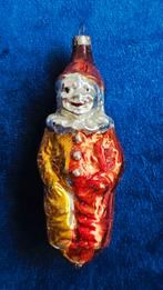 Antieke kerstbal clown zeldzaam exemplaar van glas puppetje, Ophalen of Verzenden