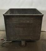 Opvangkar voor vloeistof met RVS uitlaat, 70x70x70 cm, Ophalen, Gebruikt