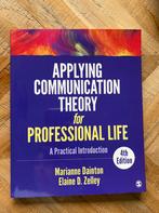 Applying communication theory for professional life, Ophalen of Verzenden, Zo goed als nieuw