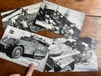WO2 Amerikaans 4x foto's platen Willys Jeep Patton Halftrack, Verzenden, Duitsland, Foto of Poster