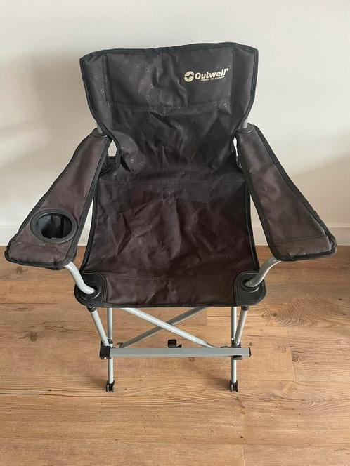 Outwell junior campingstoel zwart, Caravans en Kamperen, Kampeermeubelen, Zo goed als nieuw, Campingstoel, Ophalen