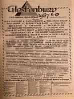 GLASTONBURY 1987 A3 advertentie oa New Order Van Morrison, Ophalen of Verzenden