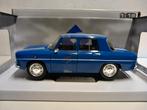 Renault 8 Gordini sedan blauw Solido 1:18 KRD, Ophalen of Verzenden, Zo goed als nieuw, Auto, Solido