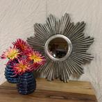 Zon Spiegel - houten lijst – zilver - 40cm -TTM Wonen
