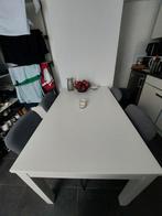 Ikea eettafel set LANEBERG/KARLJAN, 100 tot 150 cm, Rechthoekig, Zo goed als nieuw, Ophalen