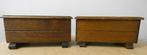 2x Eikenhouten Kistje - mini dekenkistje [1482], Antiek en Kunst, Antiek | Overige Antiek, Ophalen