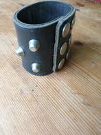 Leren Polsband met spikes, Ophalen, Gedragen, Zwart