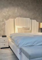 Stijlvolle boxspring white 180x200, Ophalen, Zo goed als nieuw, Tweepersoons, 180 cm