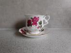 Kop en schotel Fine Bone China Wild Rose Royal Ascot, Antiek en Kunst, Ophalen of Verzenden