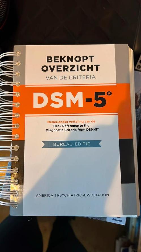 Bureau-editie DSM-5 Nederlandse bewerking, Boeken, Psychologie, Zo goed als nieuw, Ophalen of Verzenden