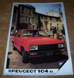 brochure Peugeot 104 ZL  1983, Verzenden, Zo goed als nieuw, Overige merken