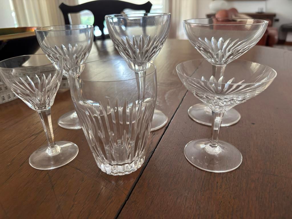 Kristallen Glasservies - Complete Set, Antiek en Kunst, Antiek | Glas en Kristal, Ophalen